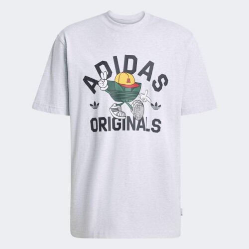 Remera Adidas Trifolio Series Character Gris