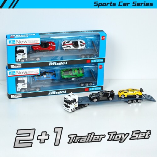 Autitos De Aleación De Juguete X 2 + 1 Trailer - Deportivos Autitos De Aleación De Juguete X 2 + 1 Trailer - Deportivos