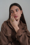 Stone Ring Alpaca Caramel