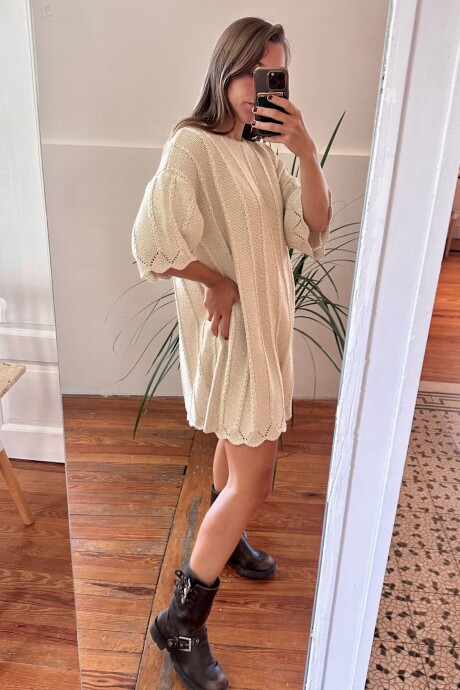 Vestido Olinda Crudo