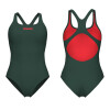 Malla De Entrenamiento Para Mujer Arena Women's Team Swimsuit Swim Pro Solid Verde