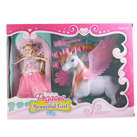 3x2 OUTLET Unicornio con alas y muñeca 23*18*8 cm 3x2 Outlet Unicornio Con Alas Y Muñeca 23*18*8 Cm