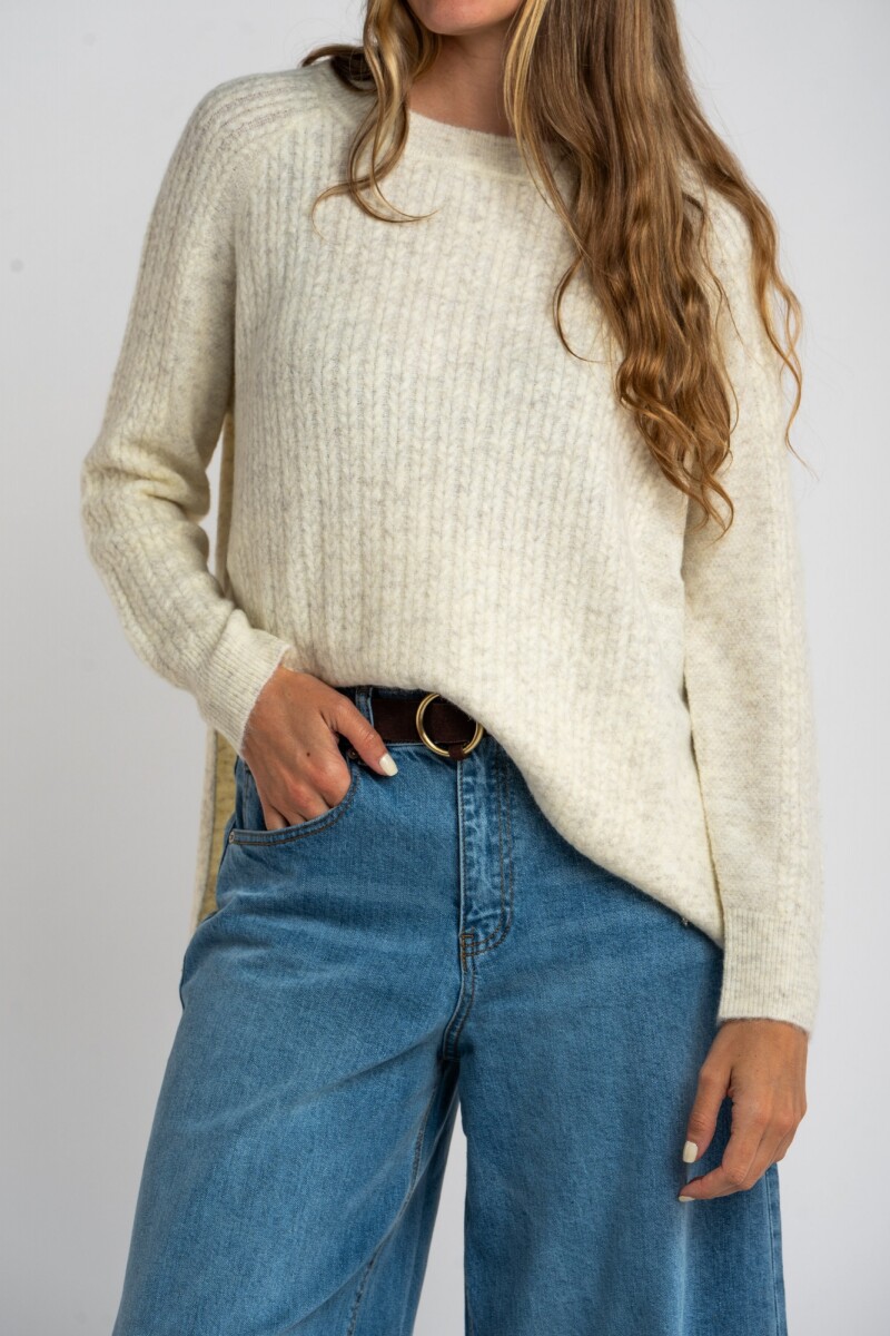 Sweater Texturado Nácar