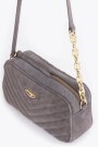 BANDOLERA LIPSTICK SUEDE Gris