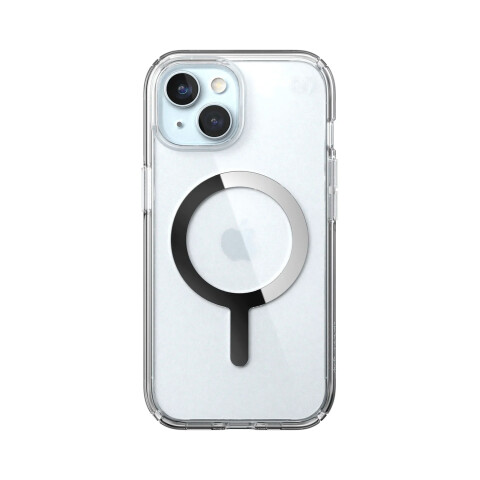 Funda Speck Presidio con Magsafe iPhone 15 - Clear/Chrome Funda Speck Presidio con Magsafe iPhone 15 - Clear/Chrome