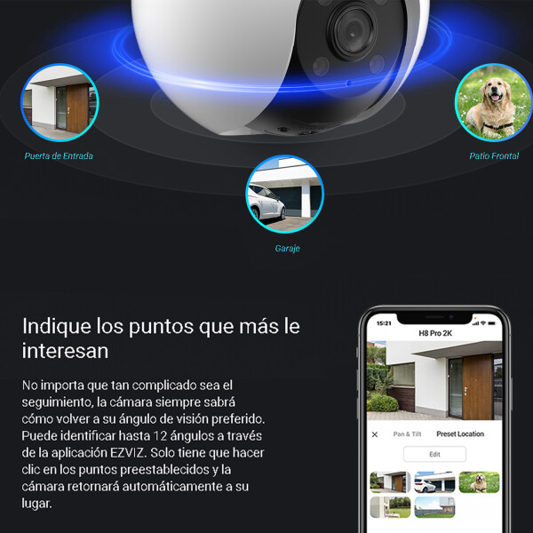 Camara Wifi Ezviz Cs-h8 3mp CAMARA WIFI EZVIZ CS-H8 3MP