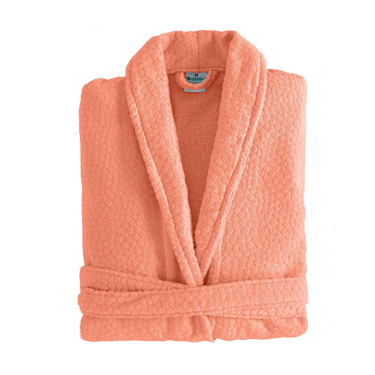 Bata Baño Velour Perola Dohler Algodón Talle M - G - SALMON 