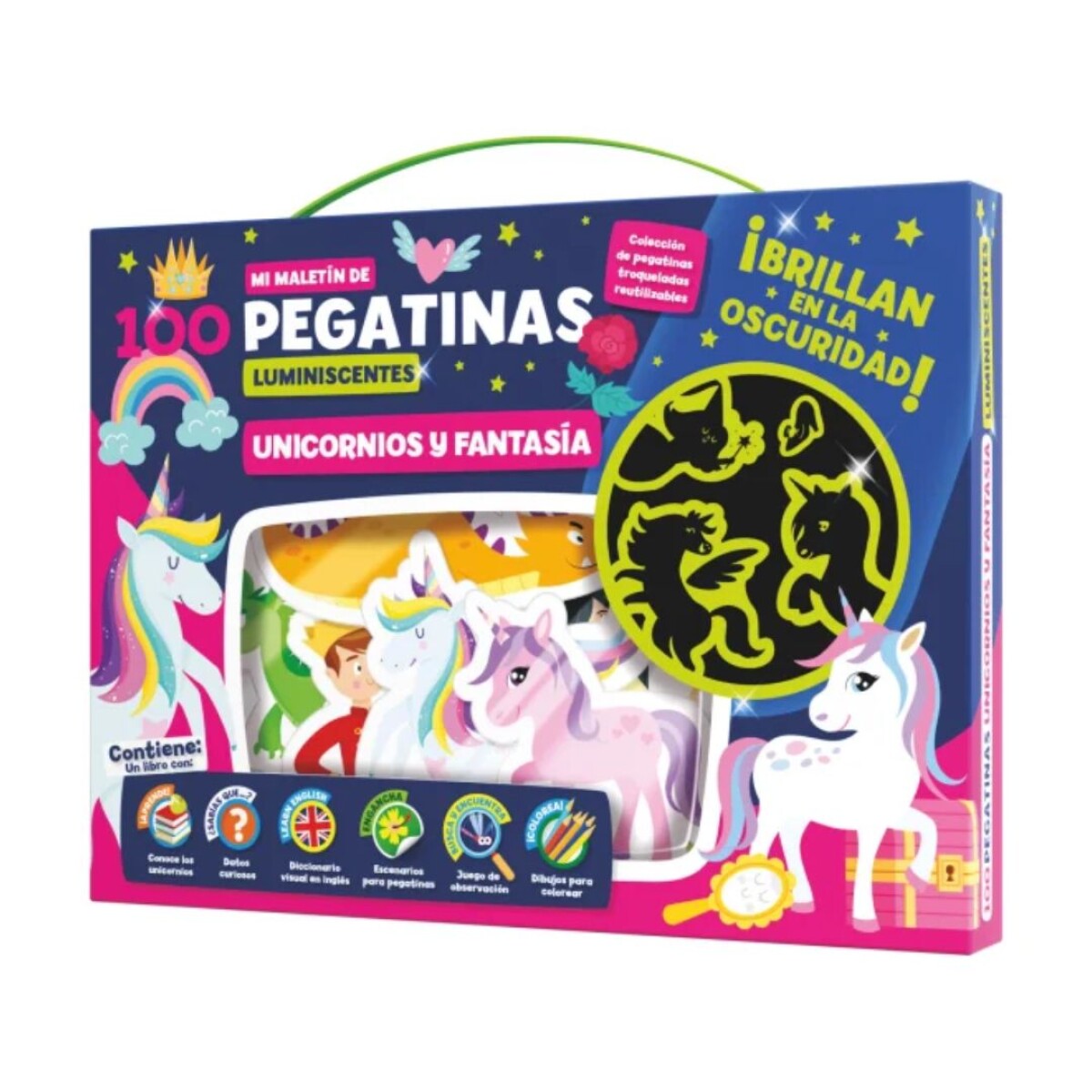 Maletin de stickers luminiscentes Imagiland Fantasía - Maletin De Stickers Luminiscentes Imagiland Fantasía 