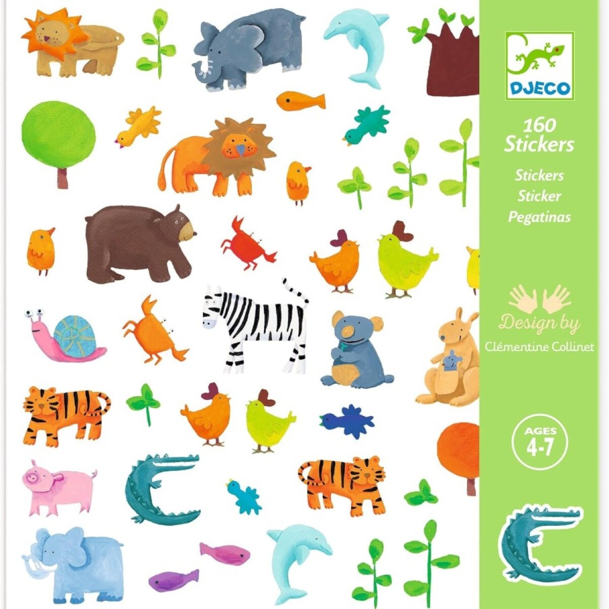 Stickers Djeco Pack 160 Pegatinas 