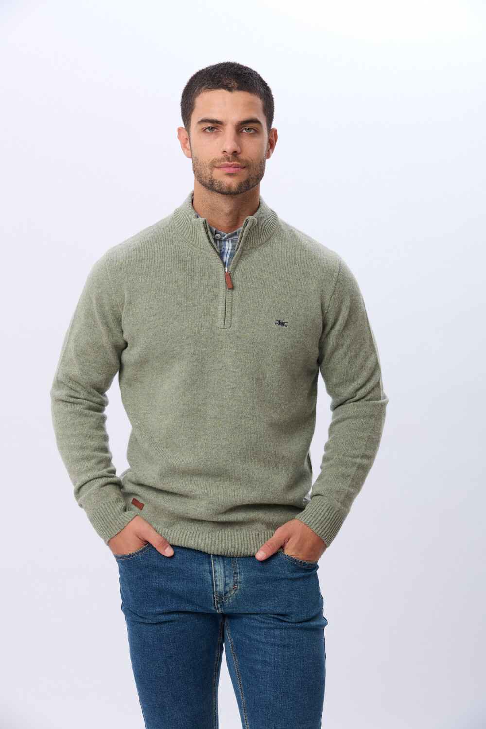 BUZO DE LANA DE ABRIGO Verde Claro