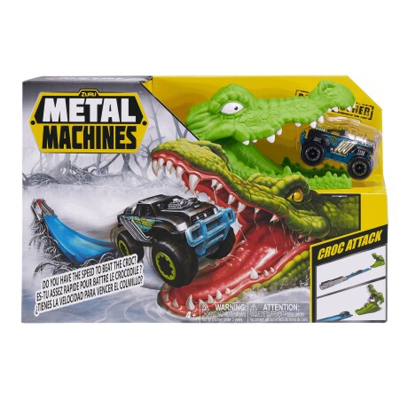 Pista Lanzador Croc Attack con Vehículo Metal Machines 001
