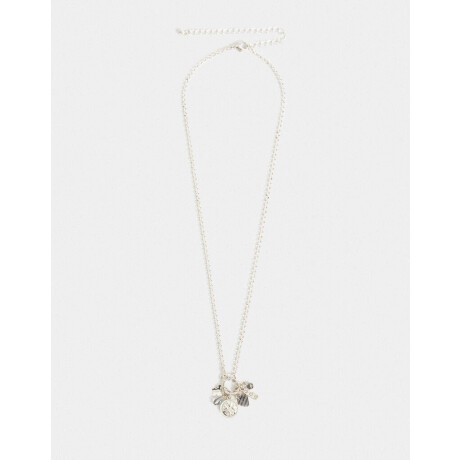 Collares Cortos Bañada en Plata Plateado