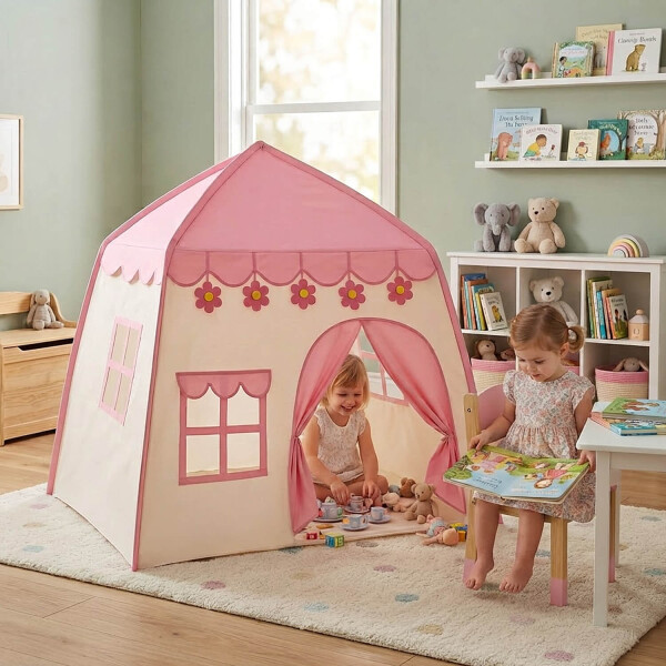 Carpa Casita Para Niños Chicos Casa Ventana Tipi Desarmable IMBACK Color Rosa Carpa Casita Para Niños Chicos Casa Ventana Tipi Desarmable IMBACK Color Rosa