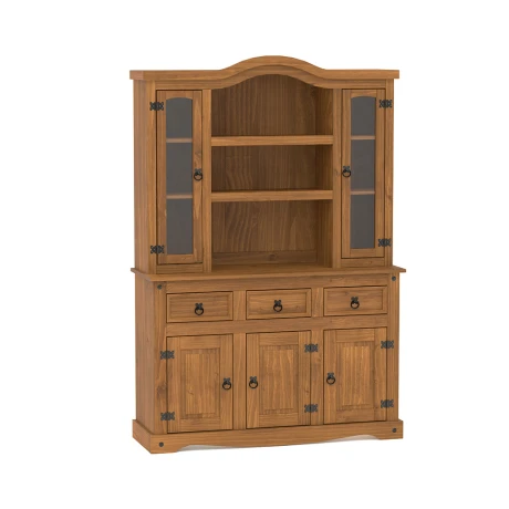 Modular cristalero 5P+3C Linea Naturale Roble
