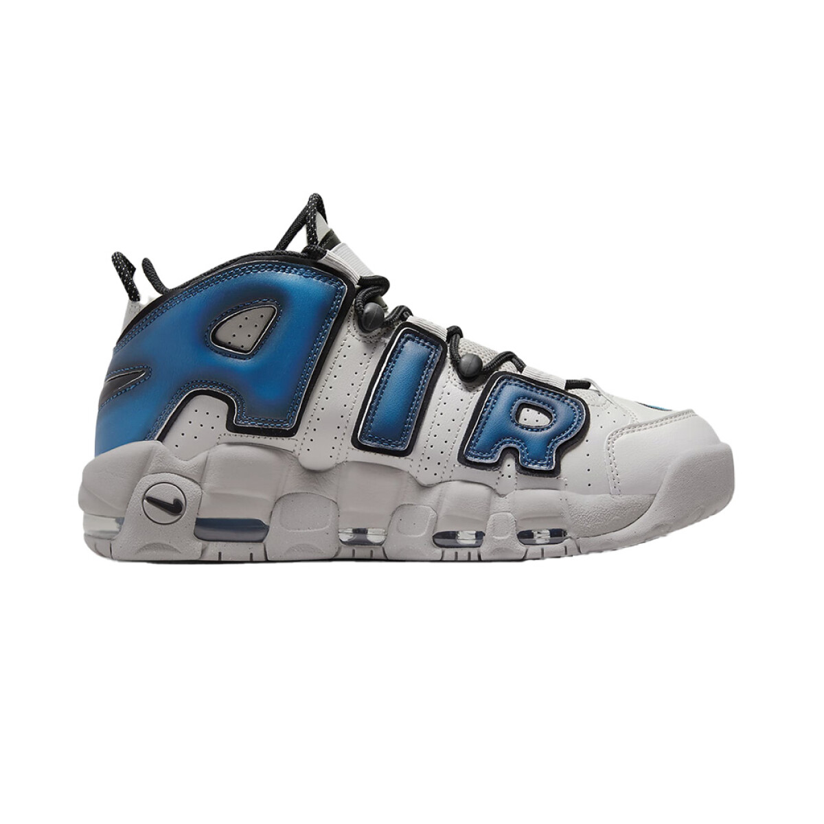Championes Nike Air More Uptempo Industrial Blue - Black 