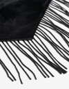 Pañuelos Raso Pañuelo Con Flecos - Negro