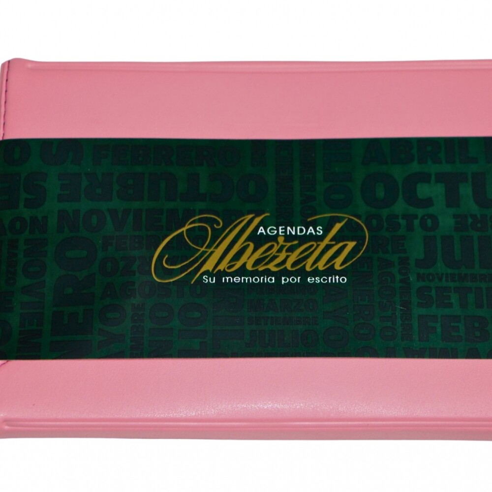 AGENDA ABEZETA CLASSIC MEDIUM 214 CS TAPA COSIDA SOLAPA COLOR ROSADO