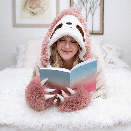 Manta Pijama Polar Adulto Oso Perezoso Capucha Vst007009-oso
