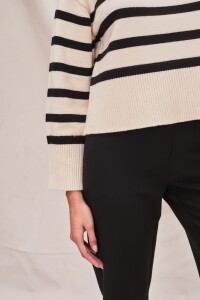 Polera Rayada Raya Negro