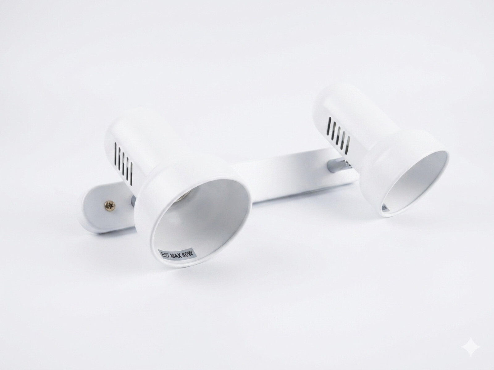 [OUTLET] Luminaria Aplique Spot de Dos Porta Lámparas E27 Blanco 