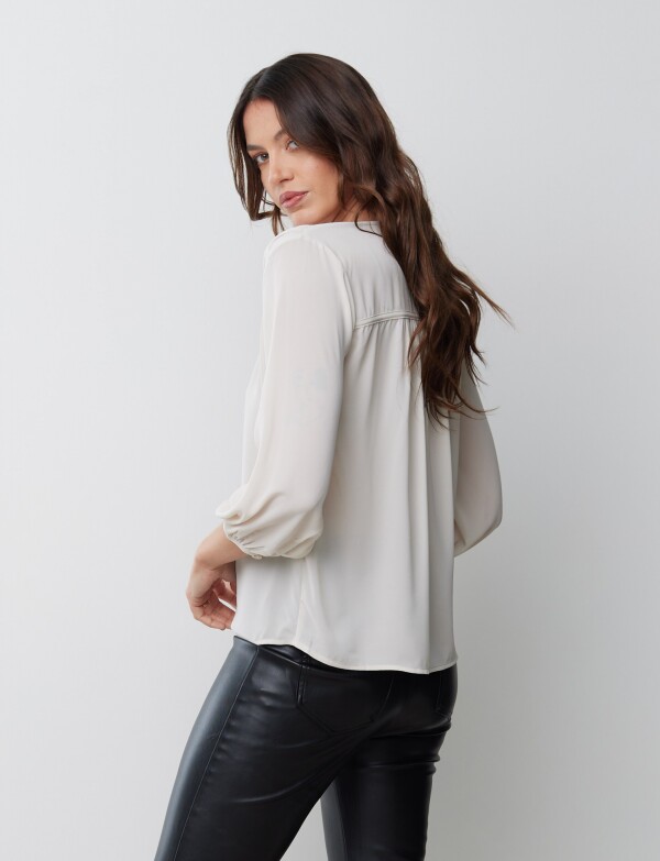 Blusa Frunces BEIGE