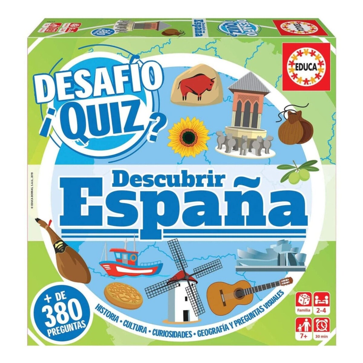 Juego Desafío Quiz Didactico Descubrir España Niños Educa 