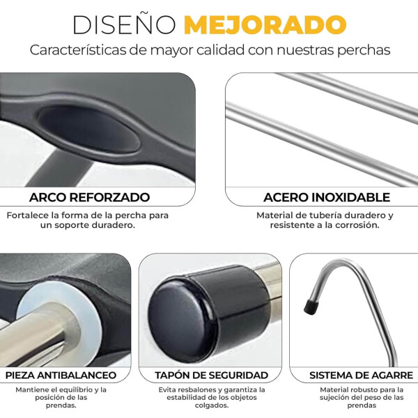 Percha Multiusos IMBACK IBK-HMJ074-PLA | 5 Barras, Ahorro de Espacio, Acero Inoxidable, Uso Vertical/Horizontal Percha Multiusos IMBACK IBK-HMJ074-PLA | 5 Barras, Ahorro de Espacio, Acero Inoxidable, Uso Vertical/Horizontal