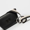 Mini bag Nina en cuero graneado Negro