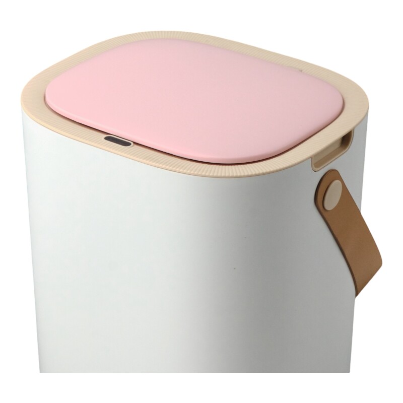 Papelera Automatica Pilas Recargables Usb 16l Rosado