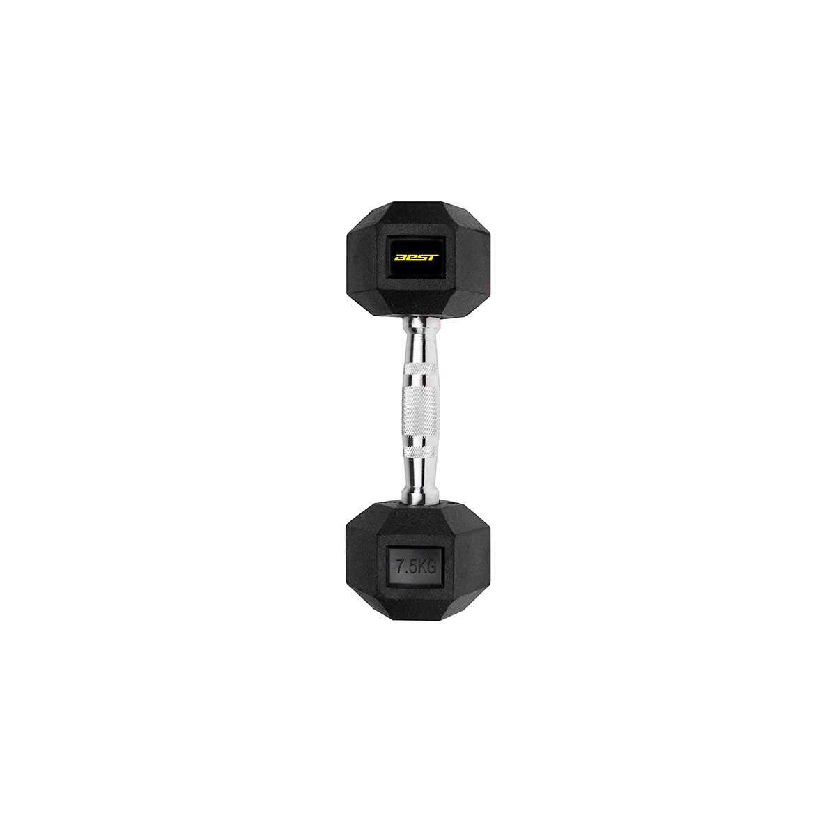 Mancuerna Hexagonal Revestida 7.5 Kg Best Power Fitness 