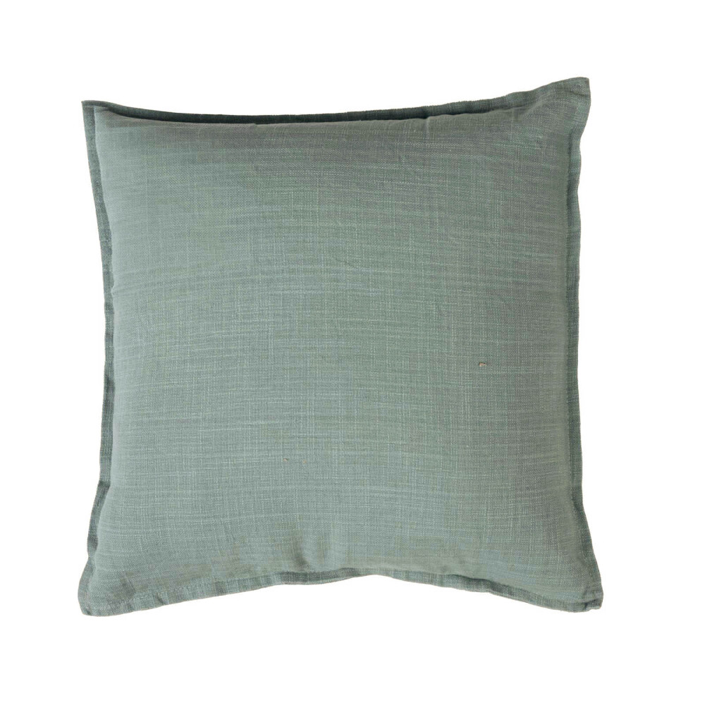 FUNDA ALMOHADÓN ALGODON VERDE C/BORDE