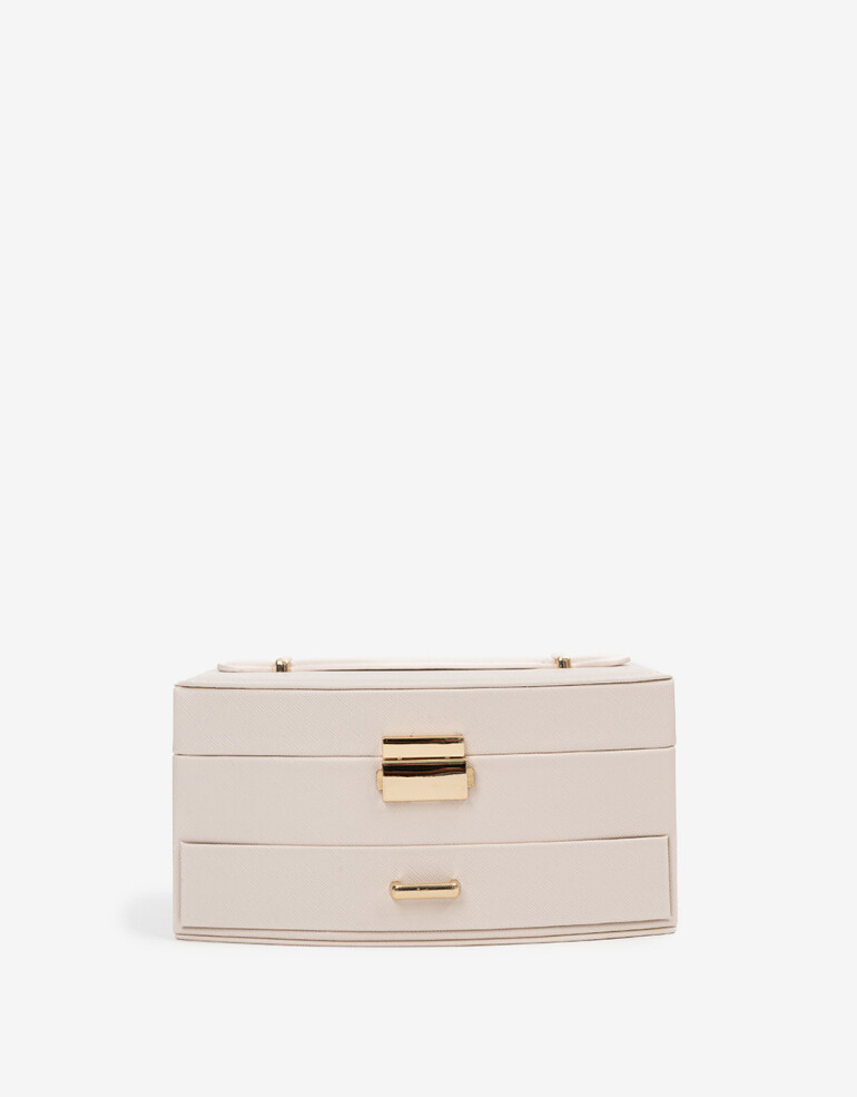 Porta Cosméticos Navidad Organizador De Bijou - Blanco Crudo