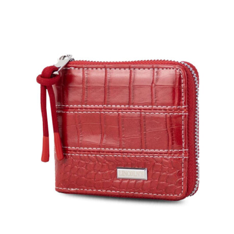 Billetera Candela Croco Granate