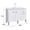 Bajo Mesada Mueble Cocina 3 puertas 1 cajón 120 cm Sin Pileta Bajo Mesada Mueble Cocina 3 Puertas 1 Cajón 120 Cm Sin Pileta