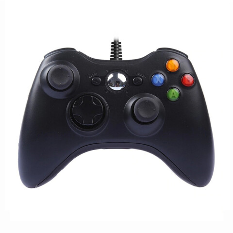 Joystick Compatible Cableado para Xbox 360 Negro Unica