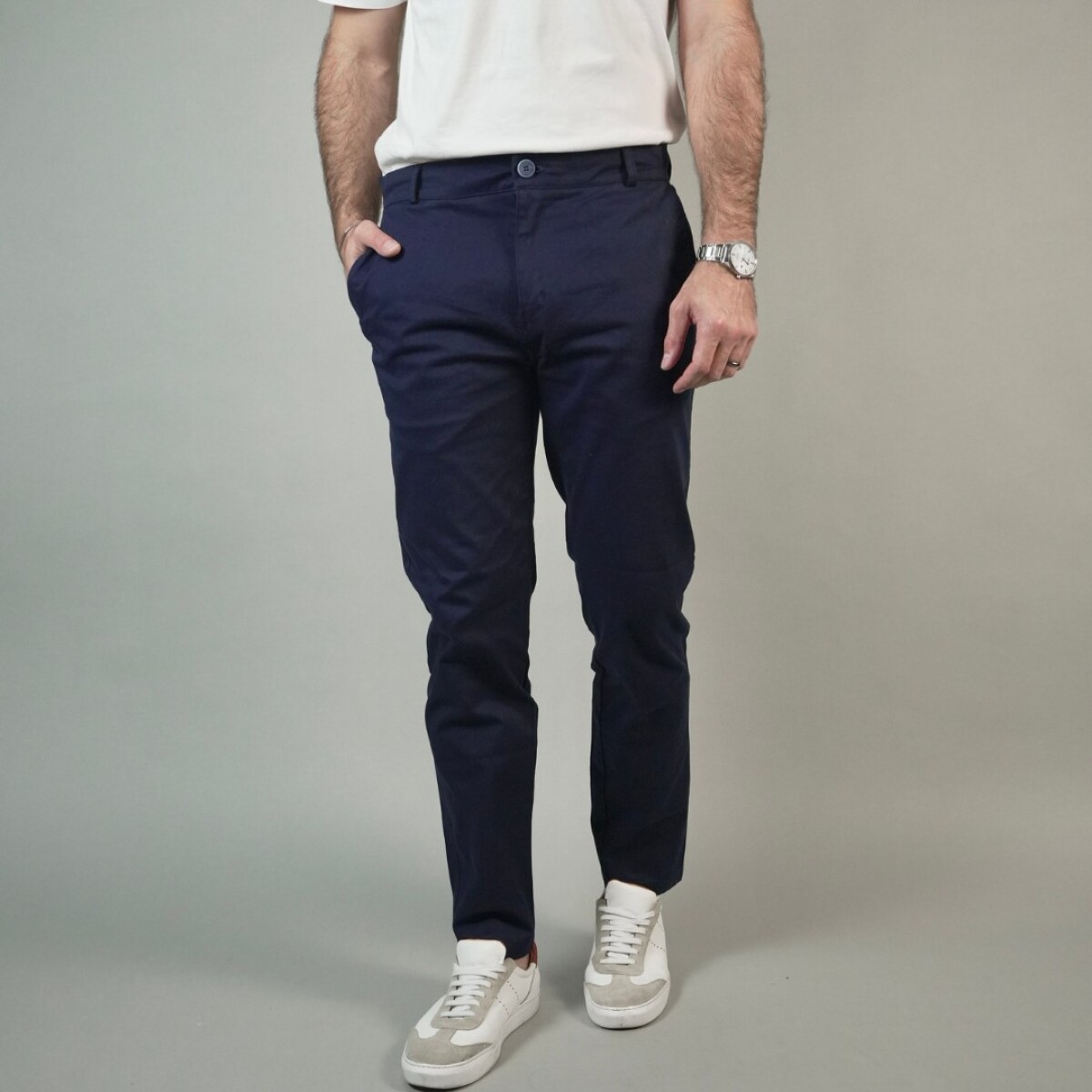 Pantalón chino verano - Azul 