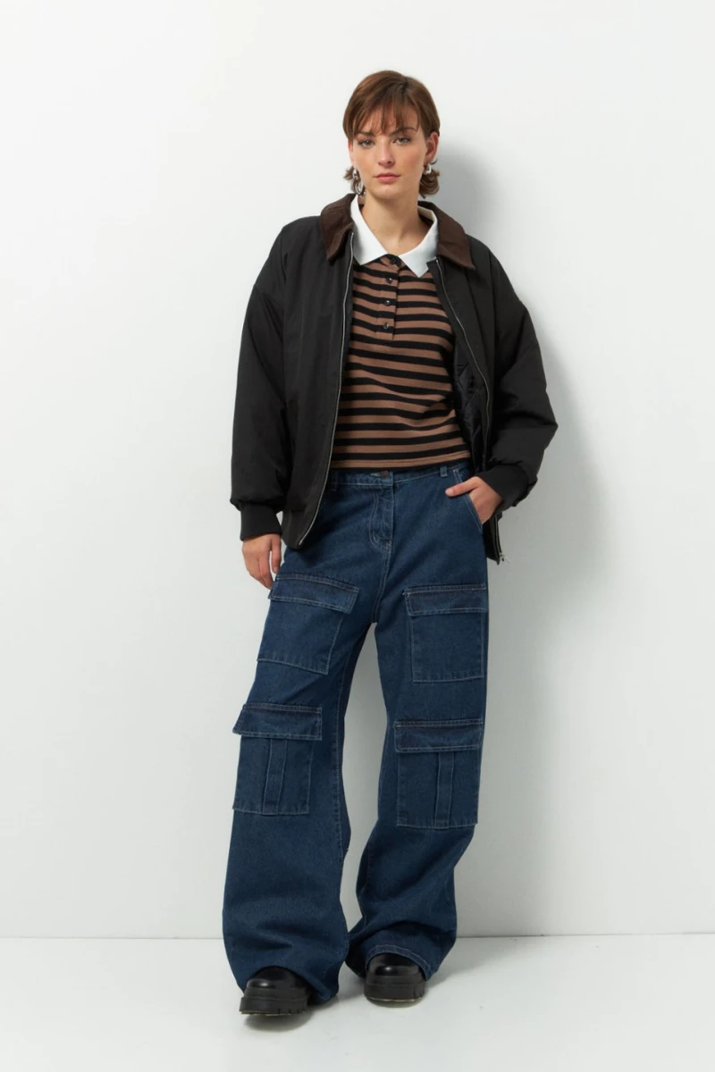 PANTALÓN POKETSA Azul Oscuro
