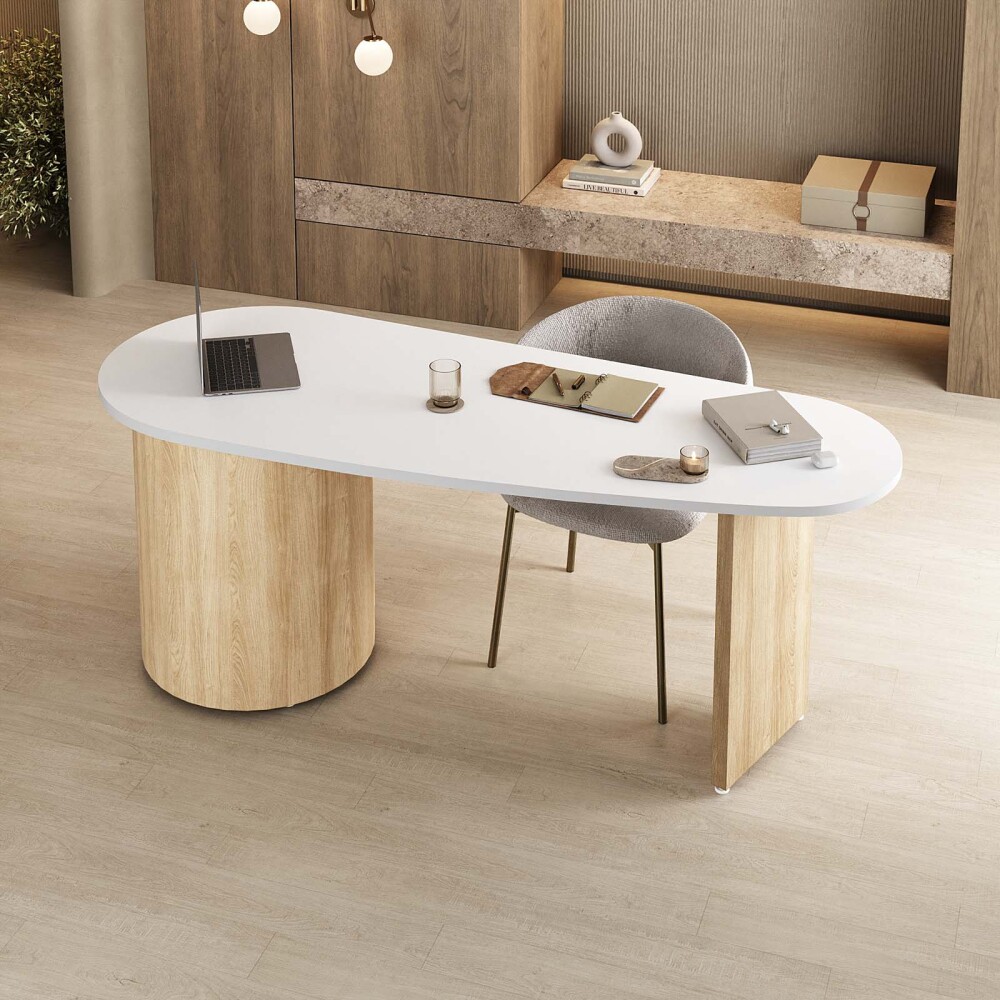 ESCRITORIO MDF-TAMBURATO MARRON MAELLE