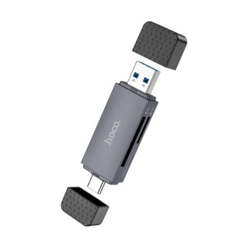 Adaptador HOCO HB45 2 en 1 USB-A 2.0 a USB-C Lector Micro SD Adaptador HOCO HB45 2 en 1 USB-A 2.0 a USB-C Lector Micro SD