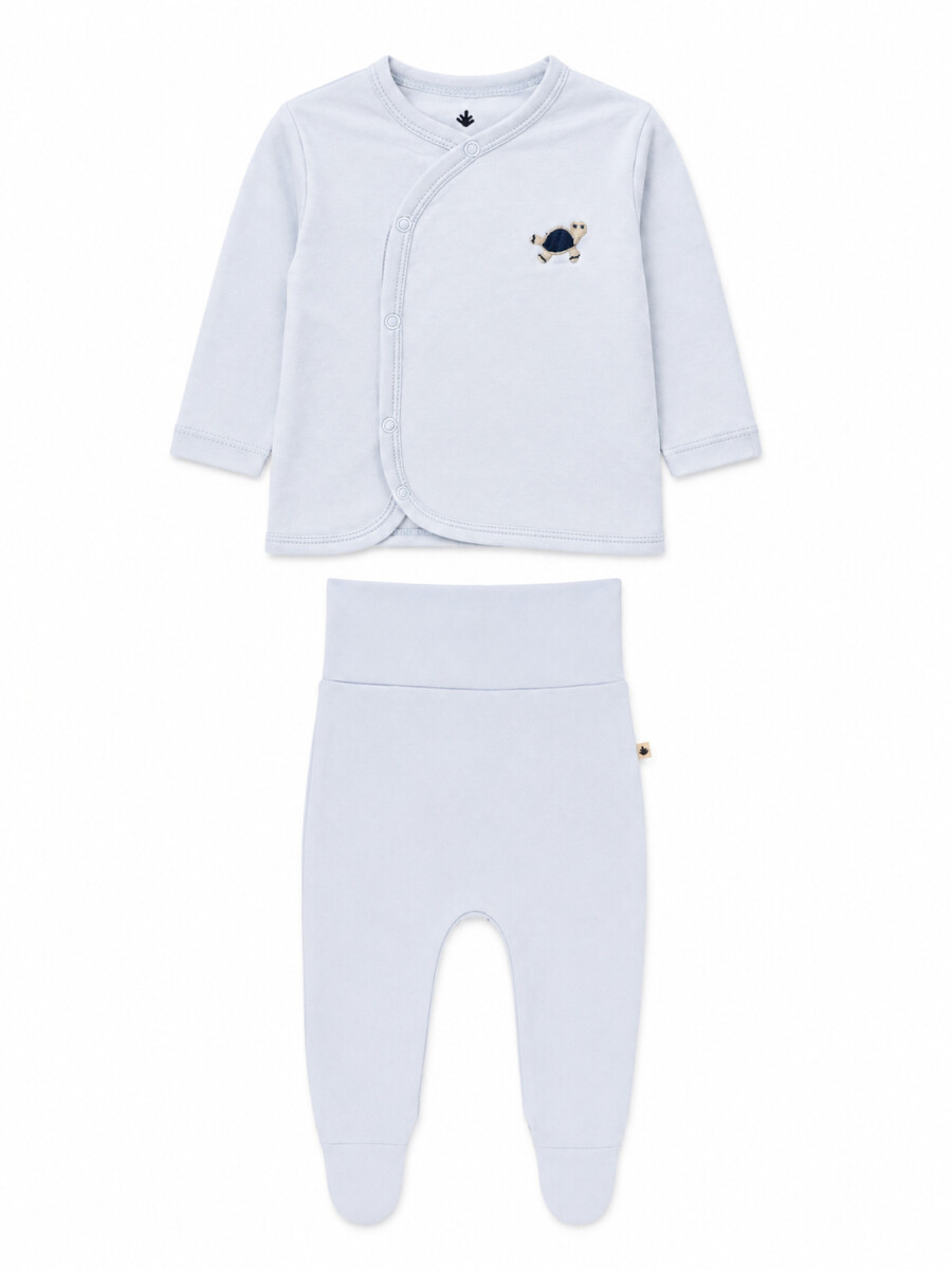 CONJUNTO LIONE - CELESTE 