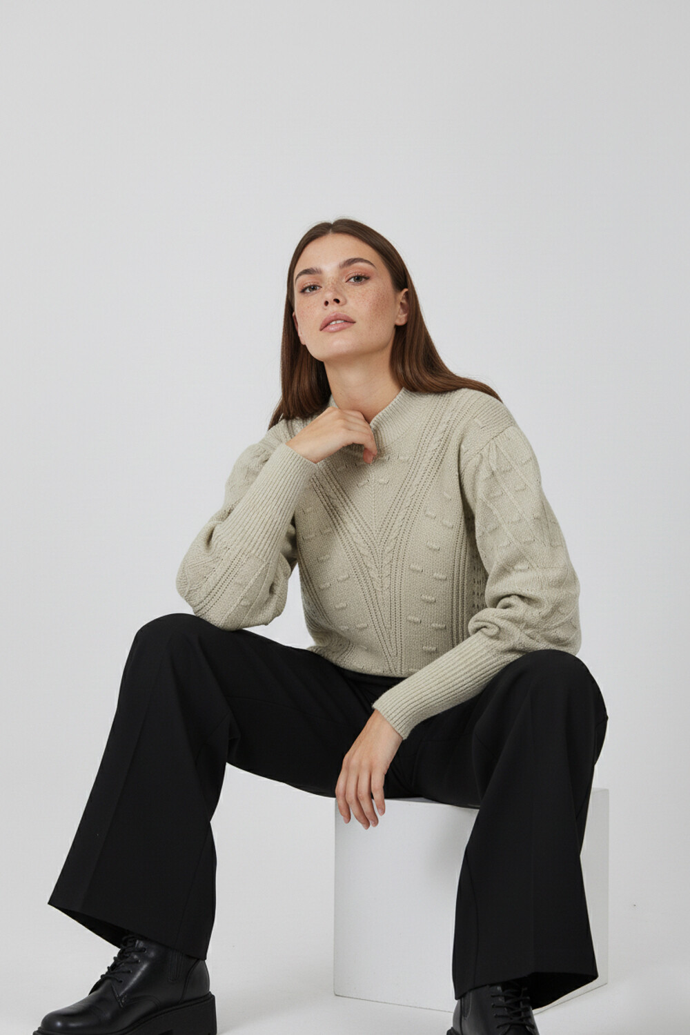 Sweater Andersson Verde Grisaceo