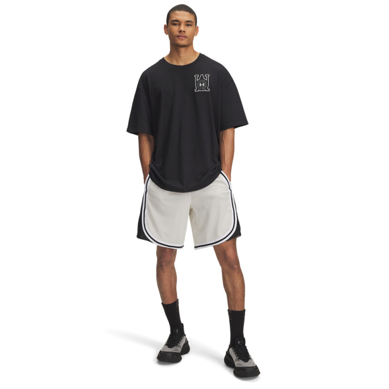 UA M Courtside Short-WHT WHT-110