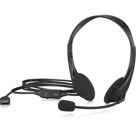 AURICULARES BEHRINGER HS20 CON MICROFONO NEGRO AURICULARES BEHRINGER HS20 CON MICROFONO NEGRO