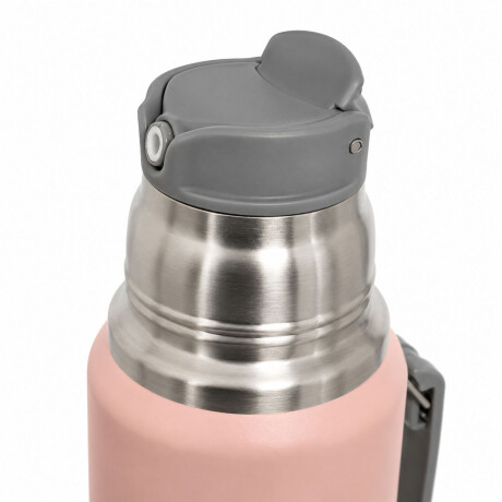Set Matero Termo 1L Ac. Inox + Mate 160ml Térmico Completo Rosa
