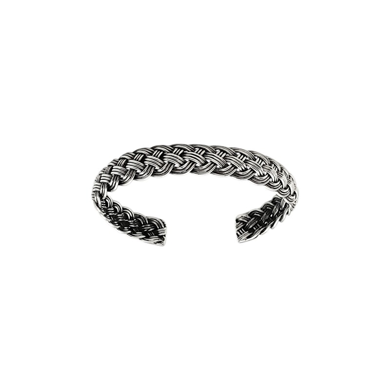 Brazalete trenzado triple-Plata 925-Sin Piedra-BR3005 sinpiedra