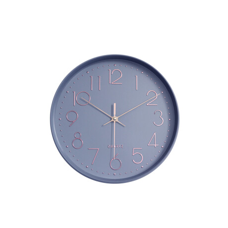 Reloj De Pared Pastel Números Dorado Violeta