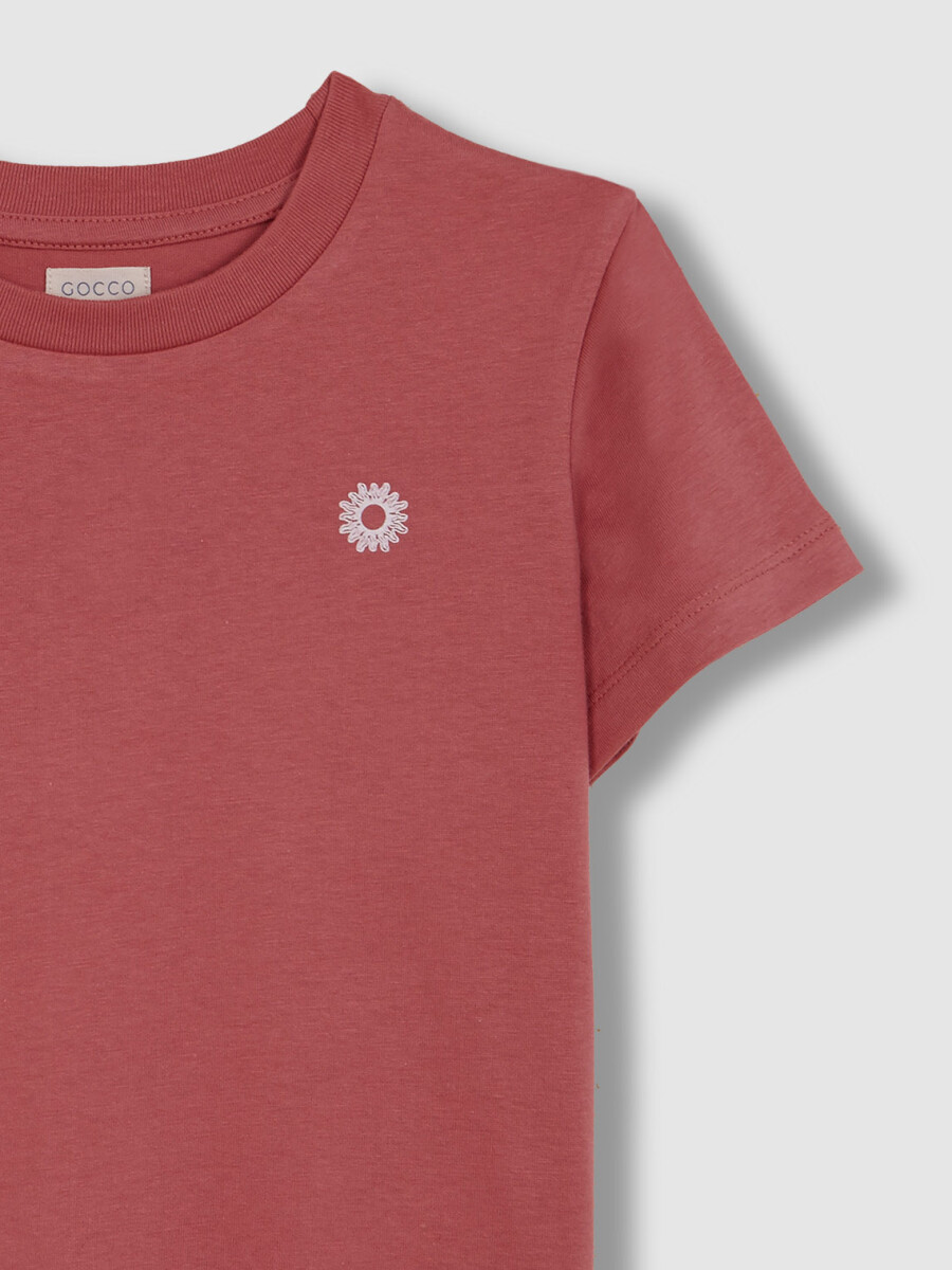 Camiseta Estampado Mundo Rosa