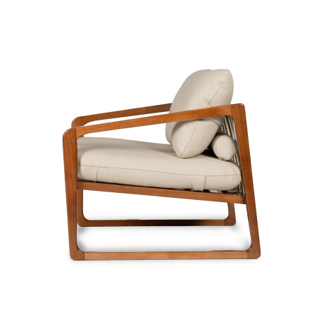 Butaca Donatella - Cuero Natural 1000 (Off White)