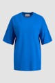 Camiseta Andrea Básica Overzise Blue Iolite