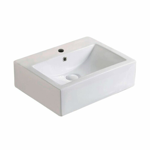 BACHA RECTANGULAR DE APOYO BLANCO 52X43X15.5 SQUAREL 000